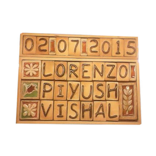 Rectangular Ceramic Name Plate