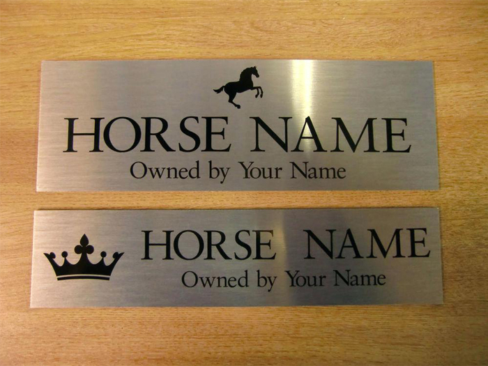 Rectangular Aluminium Vinyl Name Plate