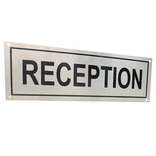 SS Reception Name Plate, Size/Dimension: 15x3 Inch