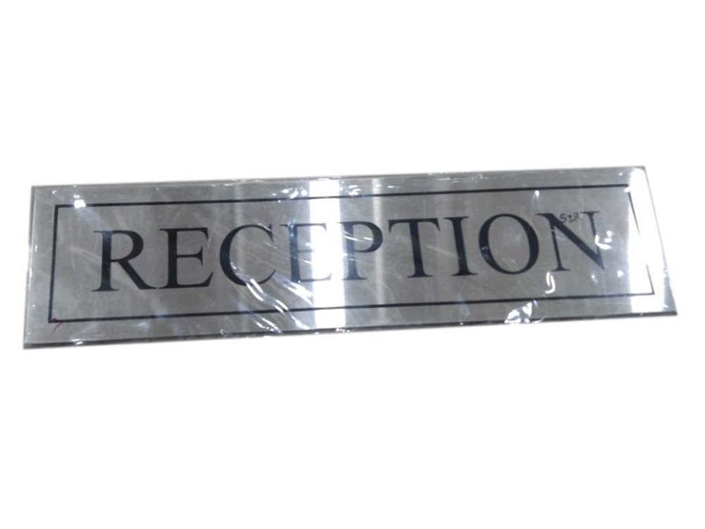 Stainless Steel Reception Name Plate, Size/Dimension: 7x3 Inch (LxW)