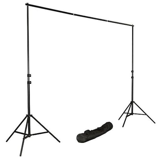 Weddings Rectangle Black Photography Backdrop Stand Kit, For Indoor 8x9ft