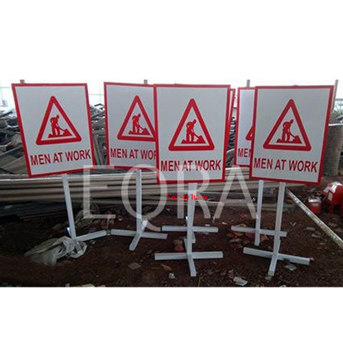 MS Men At Work Sign Boards, Shape: Rectangle