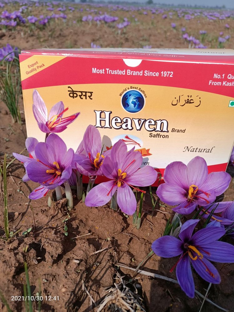 HEAVEN NATURAL KASHMIRI SAFFRON 10gm pack, For Food, Packaging Size: 1 Gram