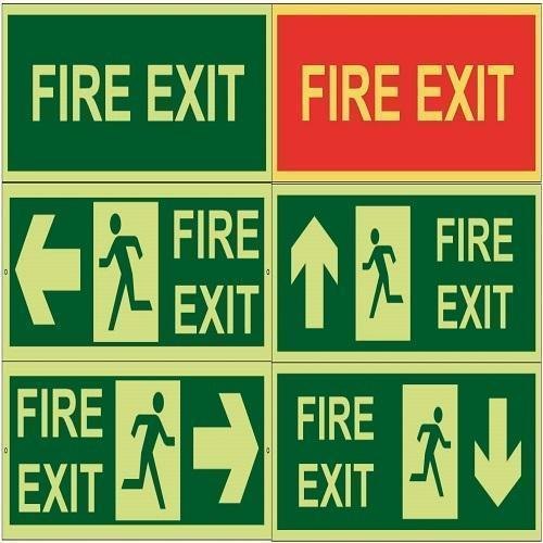 Rectangle Fire Safety Sign Boards