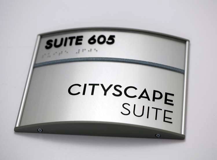 Curved Aluminum Modular Signage for Hotel, Home, Office