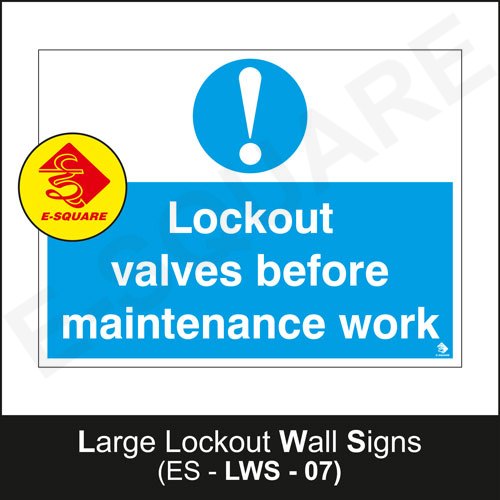 Large Lockout Wall Signs