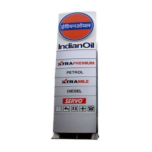 SS, Aluminum Totem Pylon Signage, For Advertising, Upto 240 V