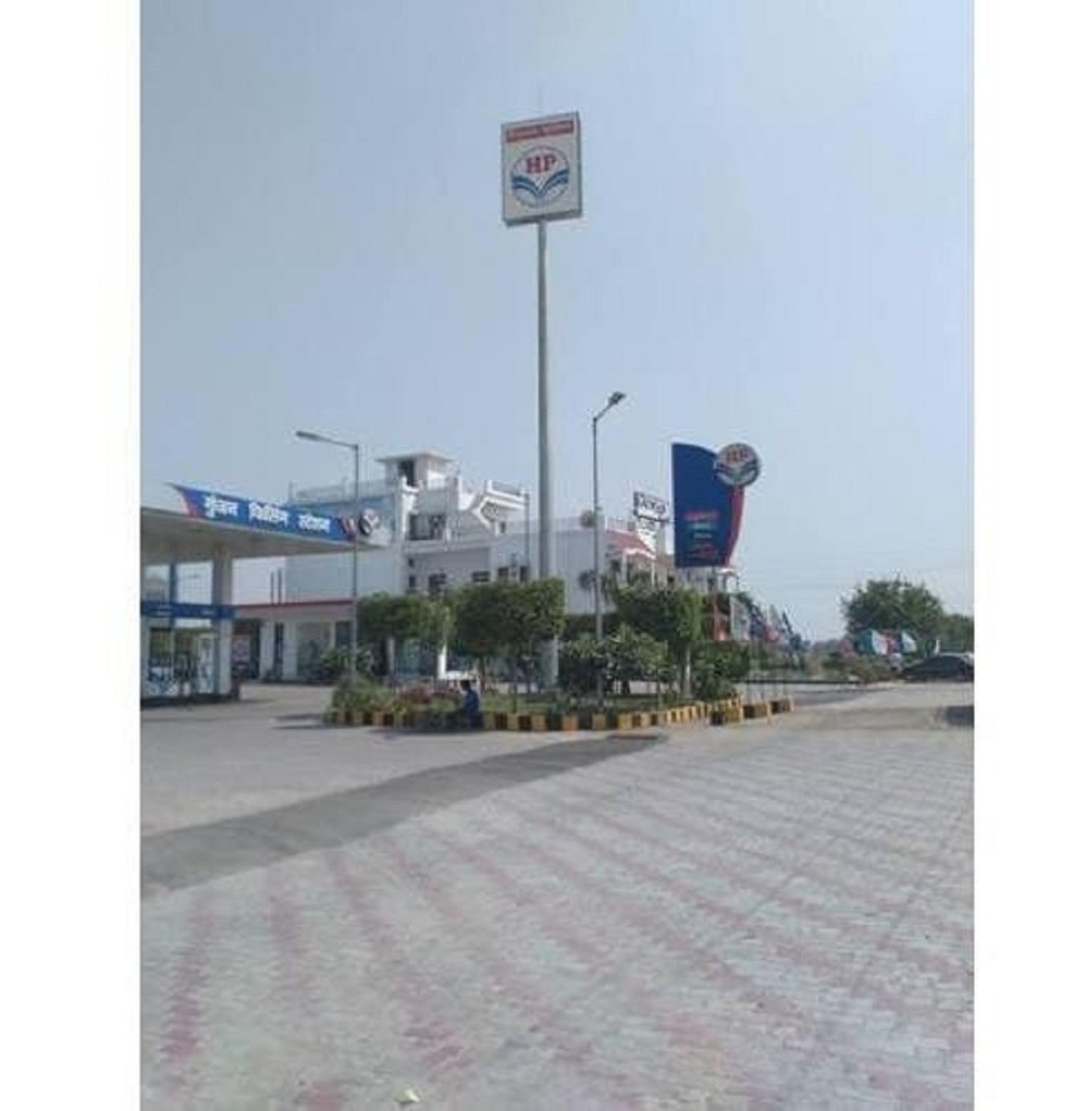 Petrol Pump Signage Pole