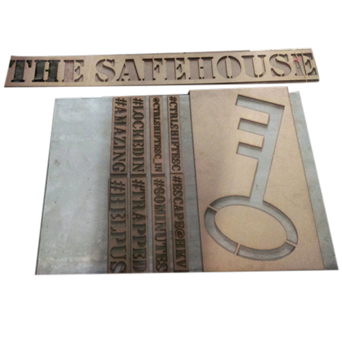 Wooden Stencils Signage Board