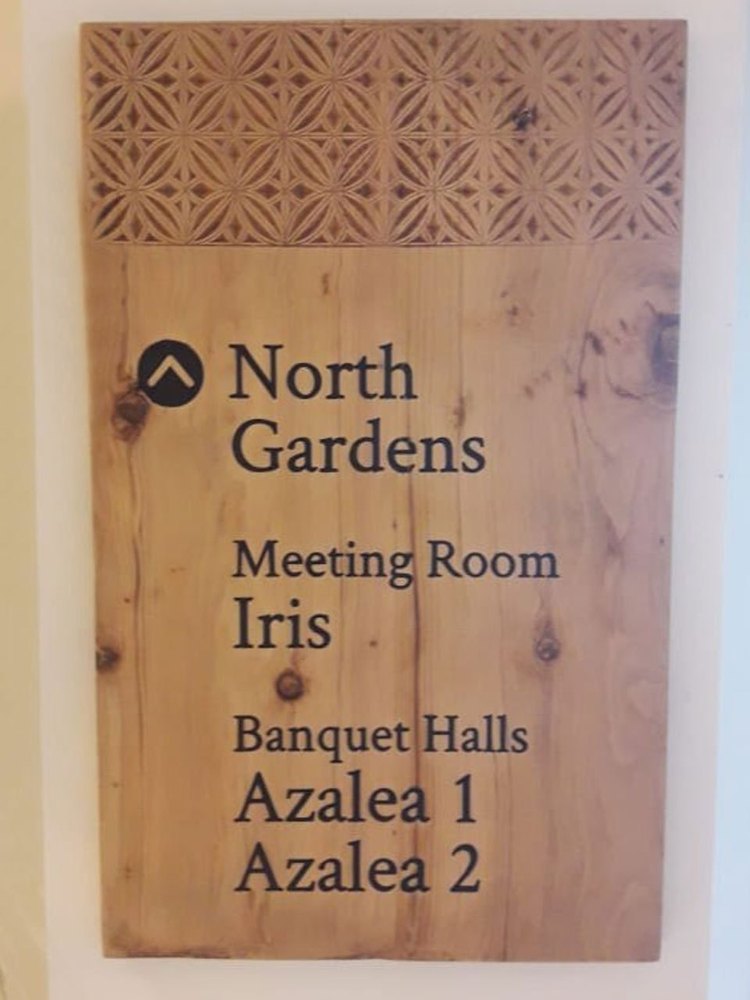 Brown Wooden Sign Board