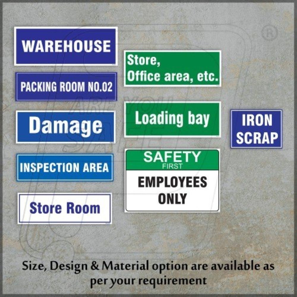 UV or Vinyl Print Foam Sheet, ACP & Acrylic Signages For Warehouse