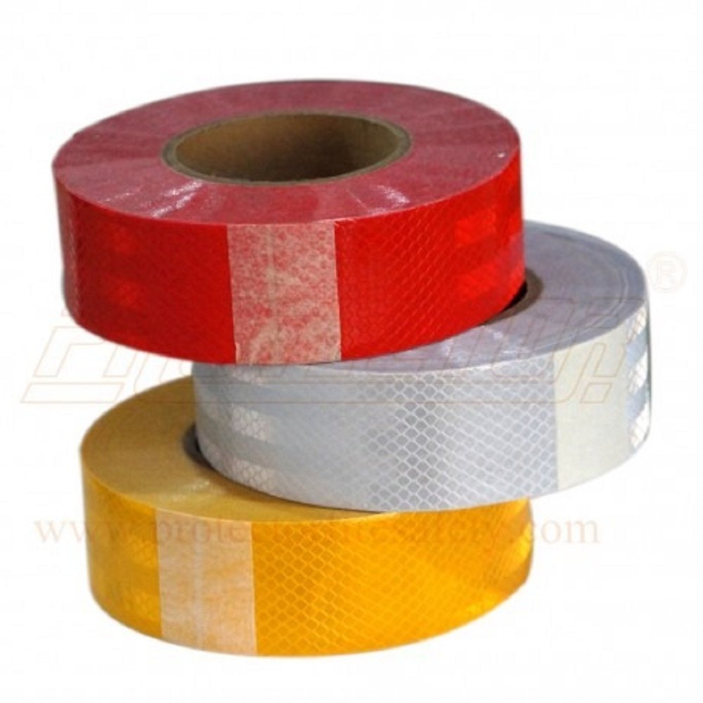 Red Retro Reflective Tape, For Vehicles, 2in