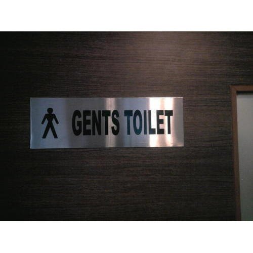 Aluminum Toilet Signage Plates