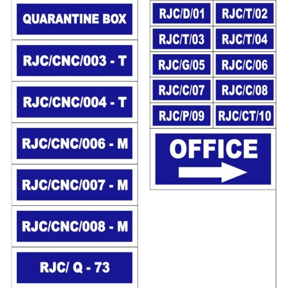 Indication Boards Alphabet Sign Board, Shape: Rectangular