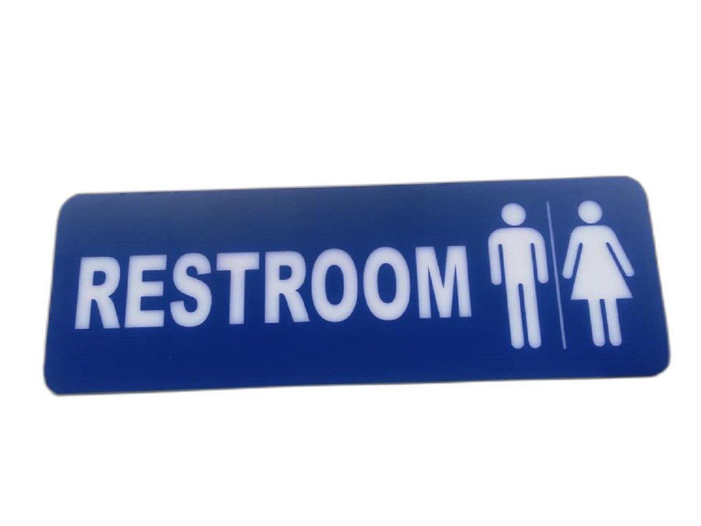 Acrylic Blue LED Toilet Sign Board, 200W, Operating Temperature: 25 Degree C