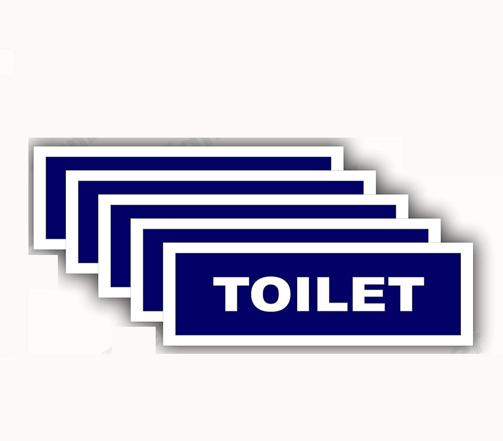 Toilet Sign Board Combo For School Hotel Restaurant Home Kitchen L X H 30 X 10 Cm