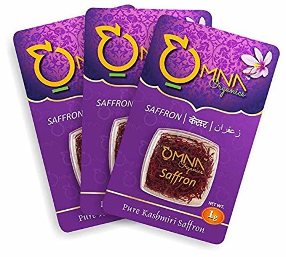 3 Gm Omna Organics Kashmiri Kesar Saffron, Organic Saffron, Packaging Type: Blister