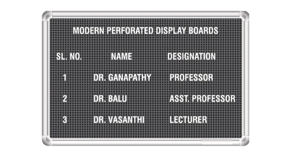 Led Aluminum Himalaya Perforated Display Board, Shape: Rectangular