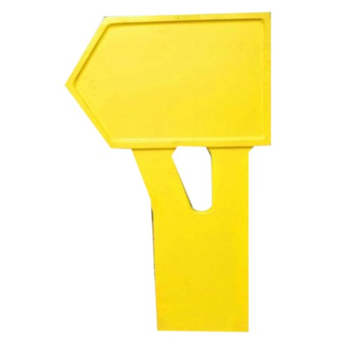 Yellow 2D Board Plain RCC Sign Board