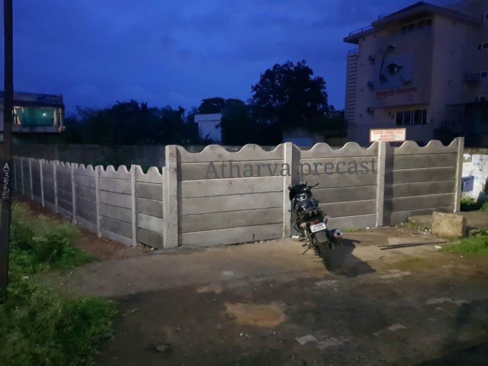 RCC Precast compound wall in nagpur, Shape: Rectangular