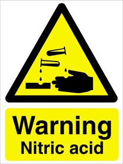 Acid Warning Sign Board, For Industrial