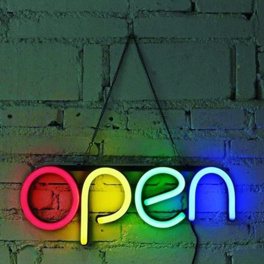 LED Acrylic Open Neon Multi colour Sign Board