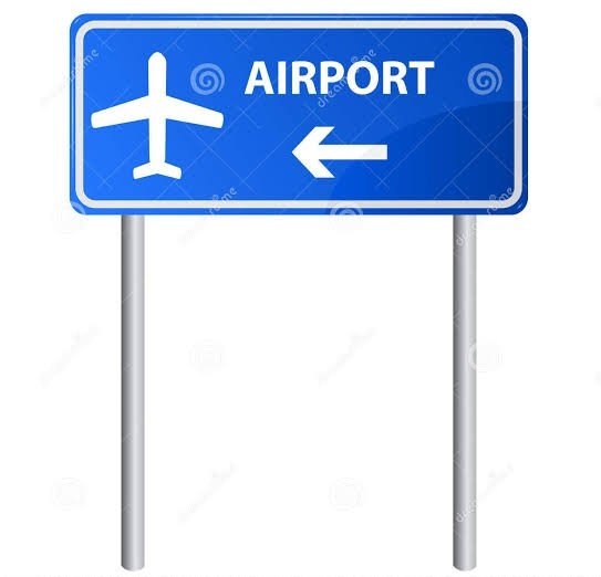 LED Aluminium Airport Sign Board