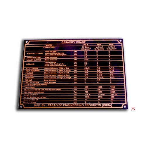 Brown Copper Name Plate, For Residential, Commercial, 5 To 15 Mm