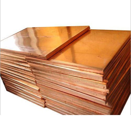 Rectangular Copper Plate for Industrial, Thickness: 4 - 5 mm