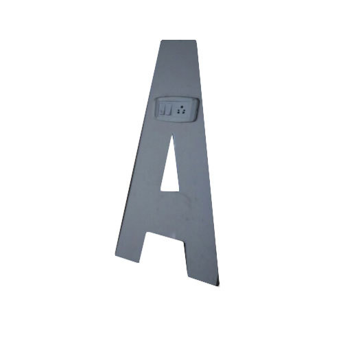 Polished Silver A Metal Letter, For LED Boards, Size: 20 Inch To 50 Inch Length