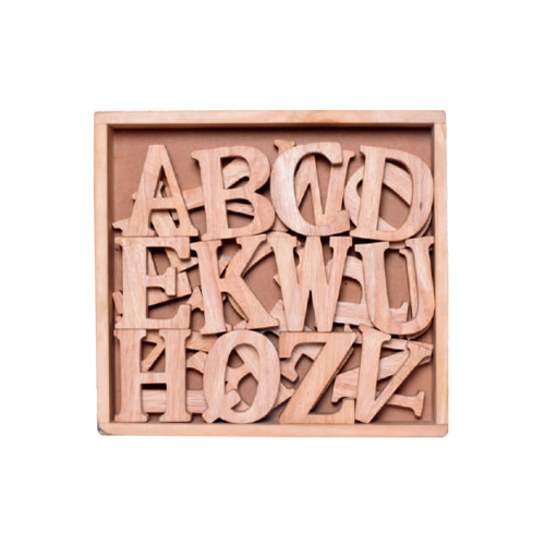 Wood Alphabet Cut Out - Upper Case (3.25), 26