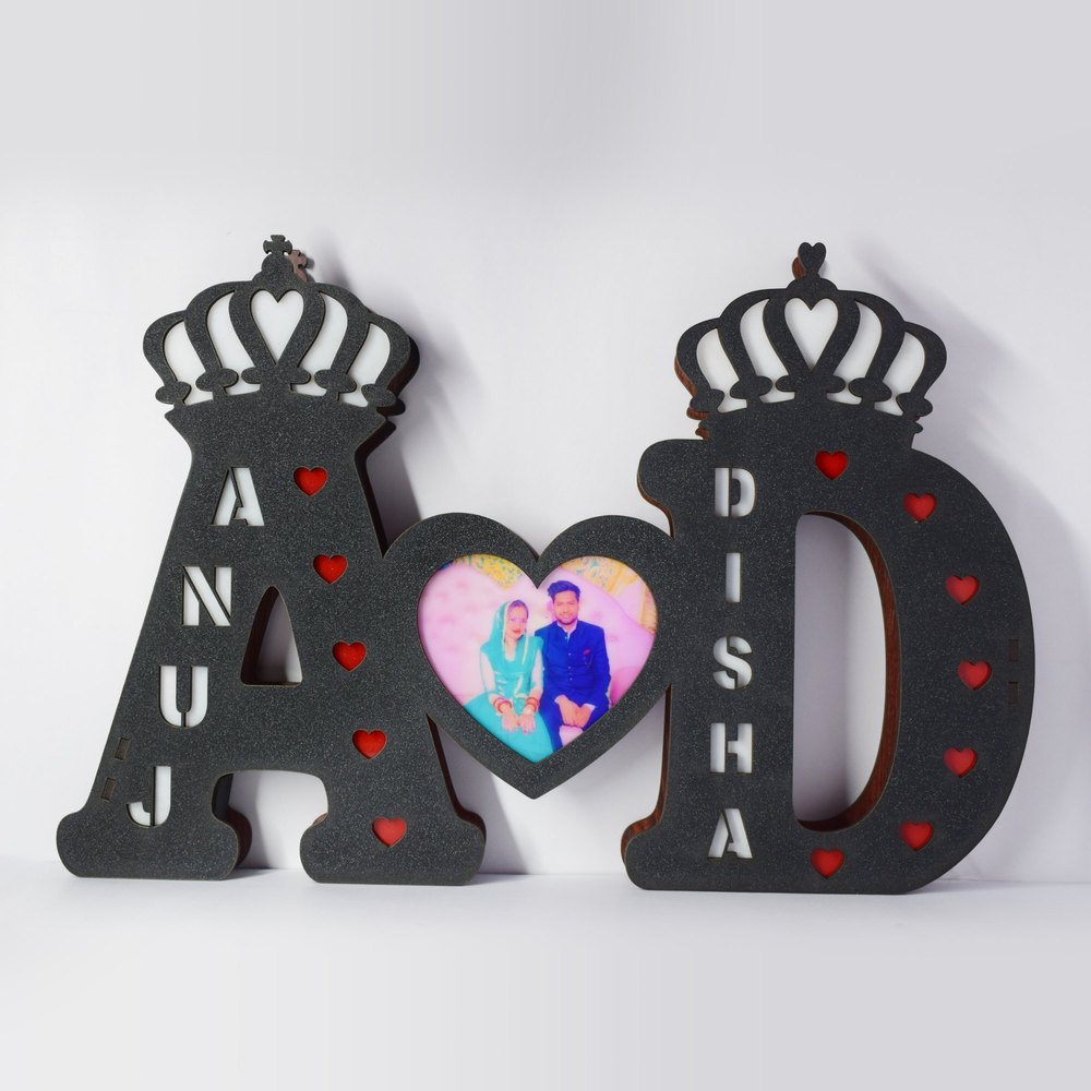 Led Red Mdf Wooden Alphabets, For Shop