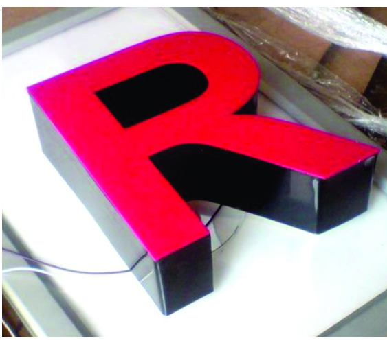 Red Acrylic Box Letter