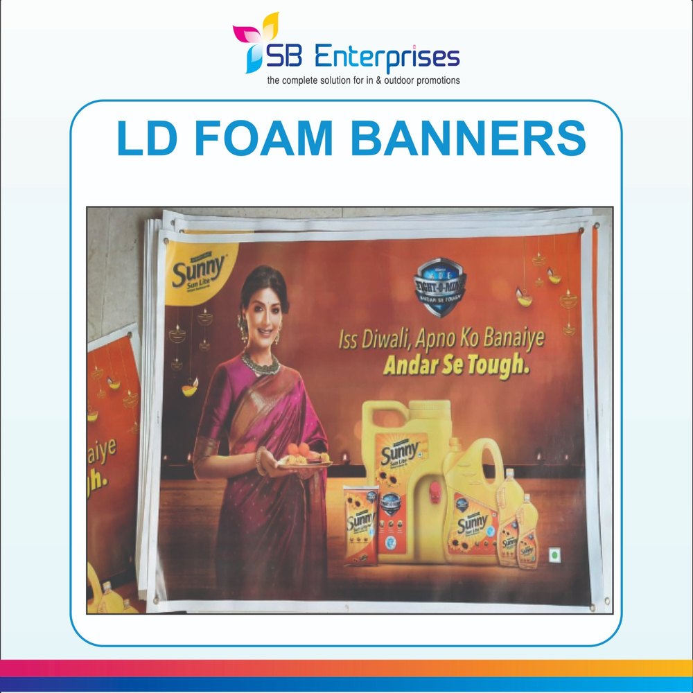 Advertisement LD Foam Banners, Shape: Rectangular, Size: 24\'\' X 36\'\'