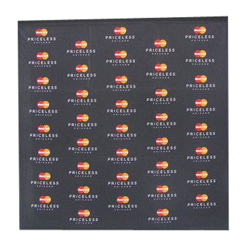 Black Polyester Backdrop Banner