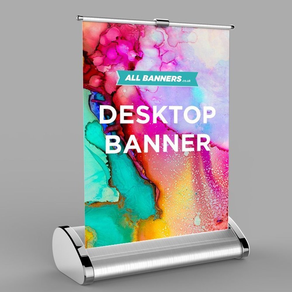 Aluminum Rectangle Desktop X Banner, For Advertising