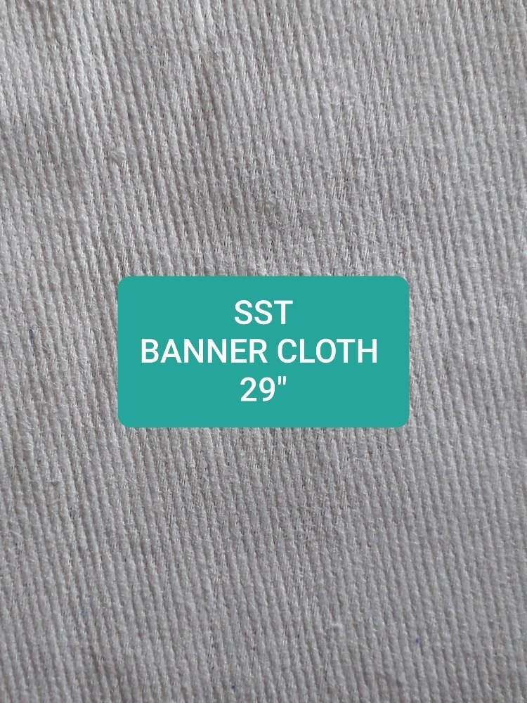 Drill Cotton White Banner Cloth, Size: 28