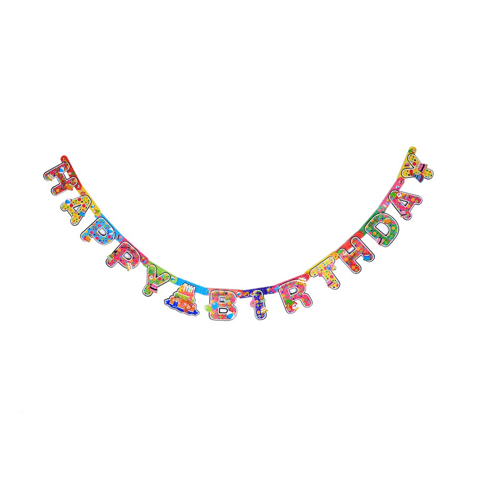 Birthday Letter Banner, Packaging Type: Packet