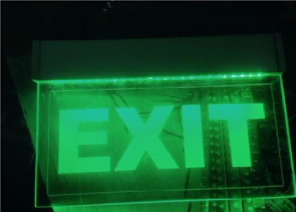 LED Exit Sign Board for Commercial/Outdoor Lights