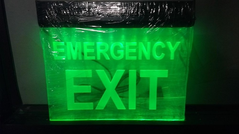 Rectangle Aluminium LED Exit Lights