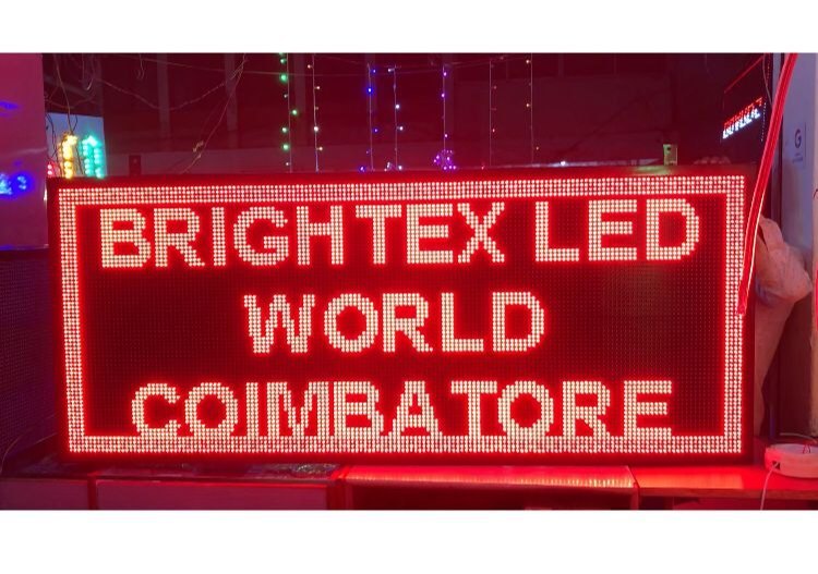 BRIGHTEX Red Outdoor Led Scrolling Boards, Model Name/Number: P10 Single Colour, Custom