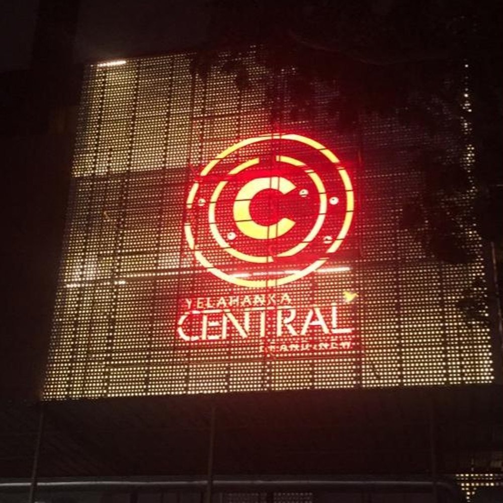 Acrylic Red Outdoor LED Sign Board, Shape: Round