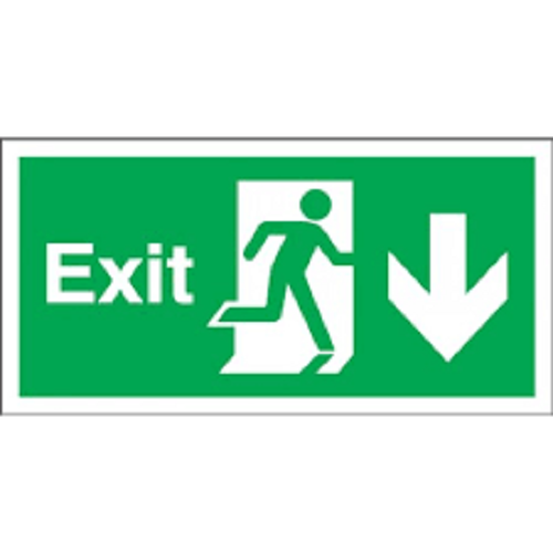 Rectangular Green Fire Safety Signs, Dimension: 12* 6