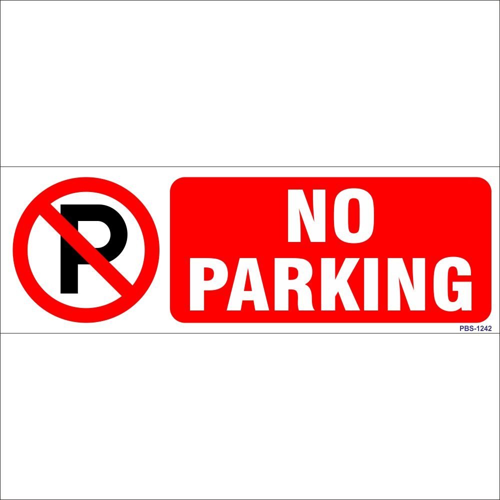 Rectangular Iron No Parking Sign Boards