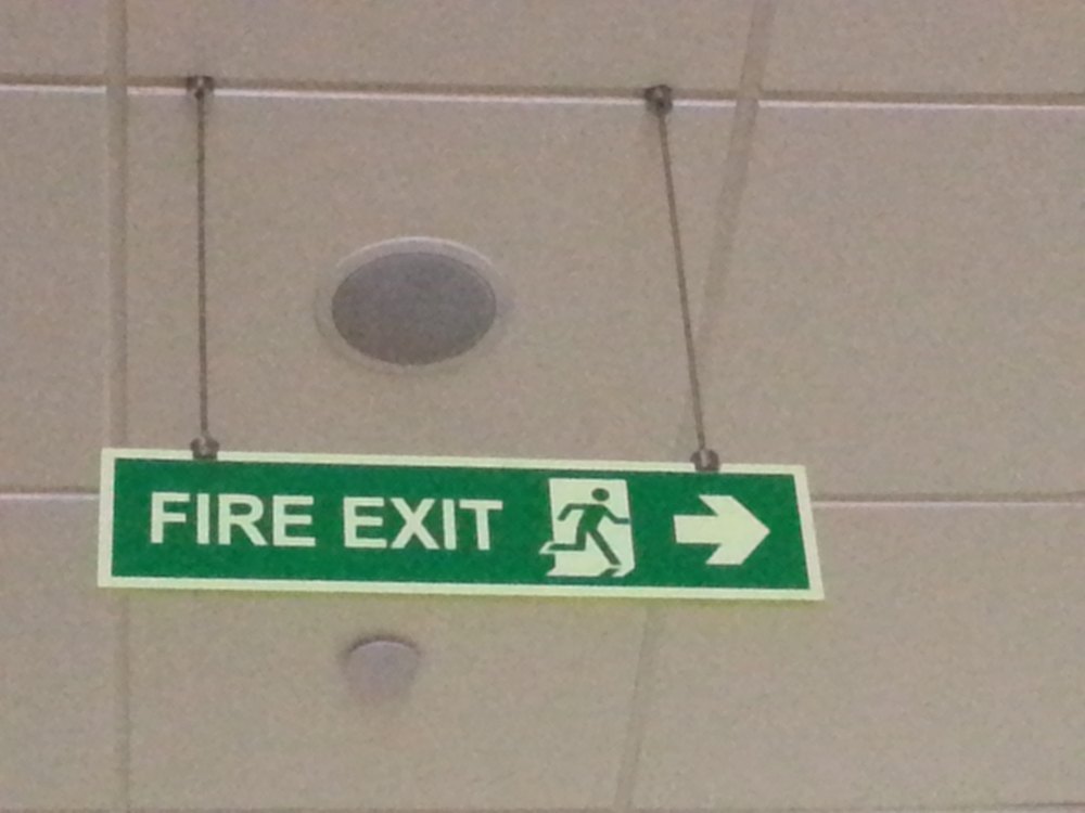 Rectangle Aluminum Fire Extinguisher Signage, For Singage