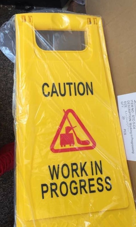 Yellow Wet Floor Sign Board