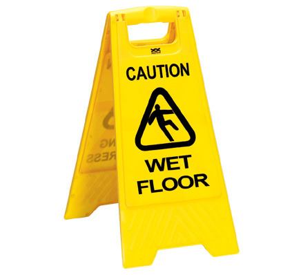 Yellow Vinyl Wet Floor Signs, For Hospital