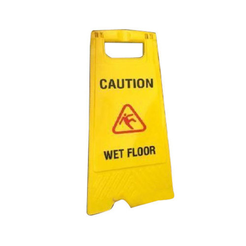 Yellow Vinyl Plastic Wet Floor Stand for Industrial