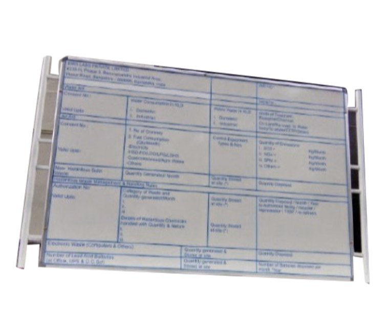 Rectangular Acrylic Industrial Sign Board, For Safety Purposes, Dimension: 5x3feet