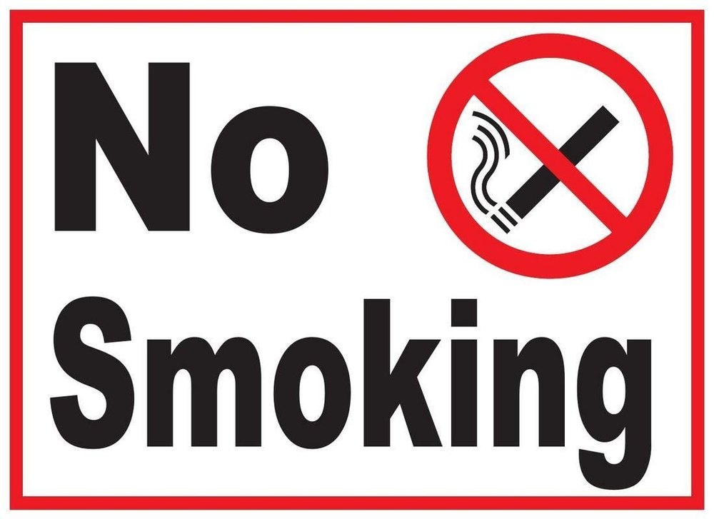 No Smoking Signage